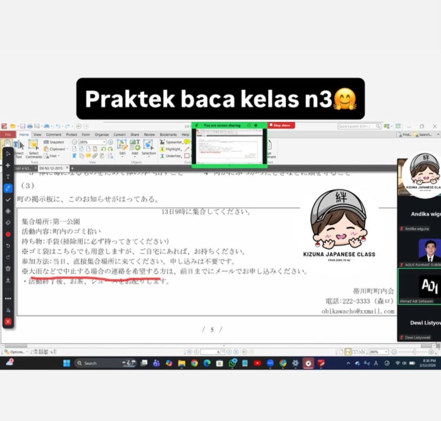 Kizuna Japanese Class N2 Sesi 5